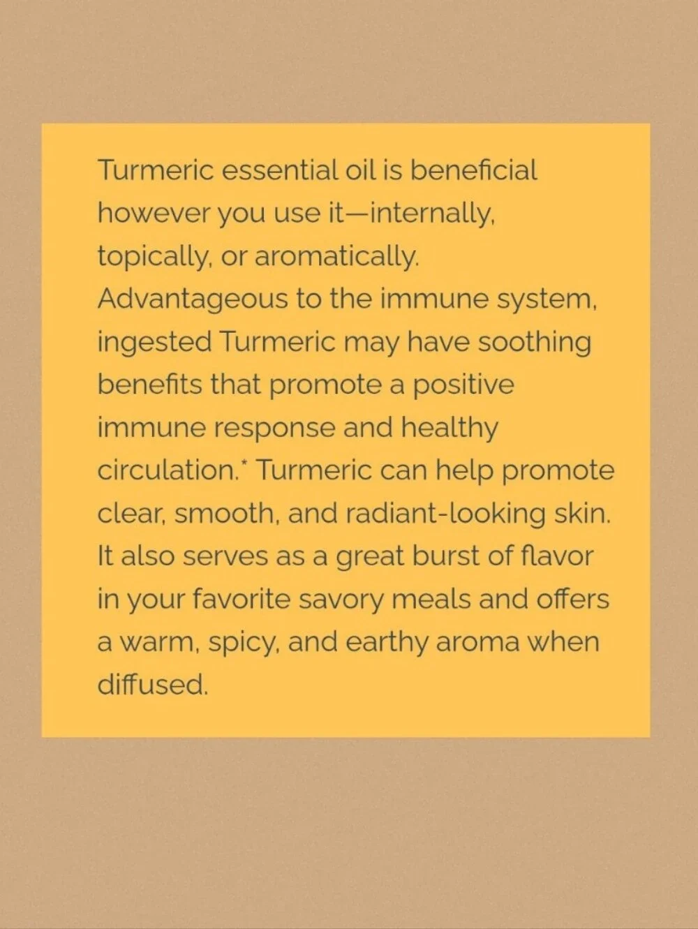 doTERRA Turmeric Essential Oil (15 ml) - Brown Bottle